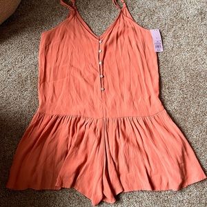 wild fable (target) orange short romper